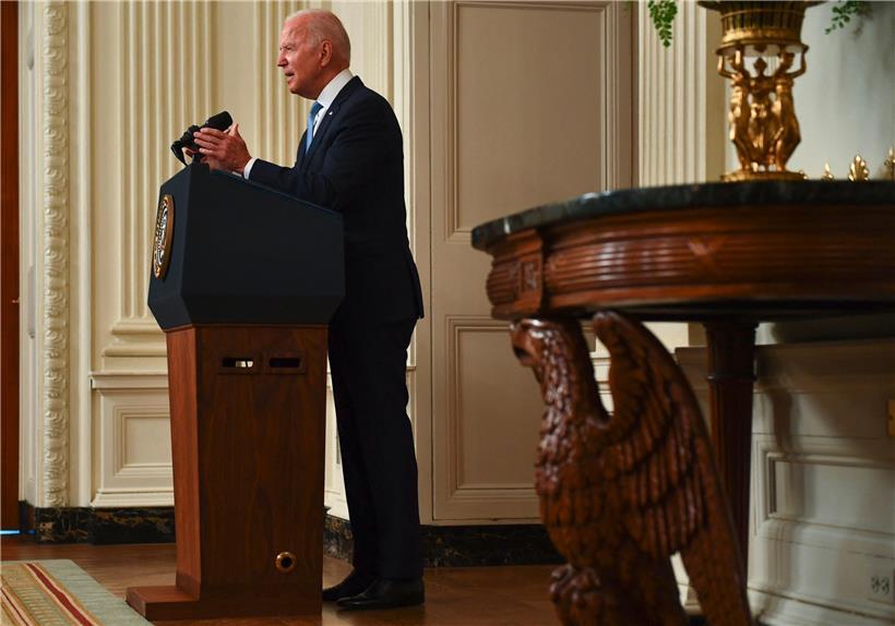 Biden bei seiner Ansprache am 31. August
