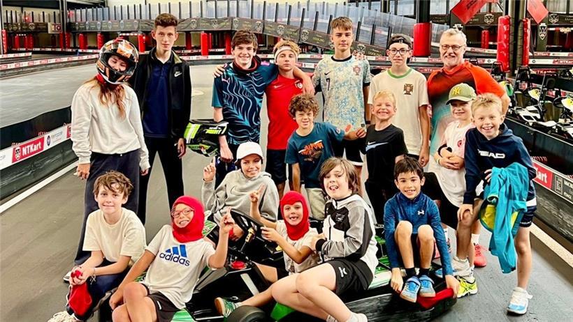 Auf der Kartbahn war Reaktionsschnelligkeit gefragt 