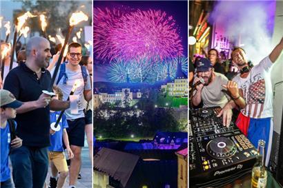 So schön war der Vorabend zum Nationalfeiertag in der Stadt