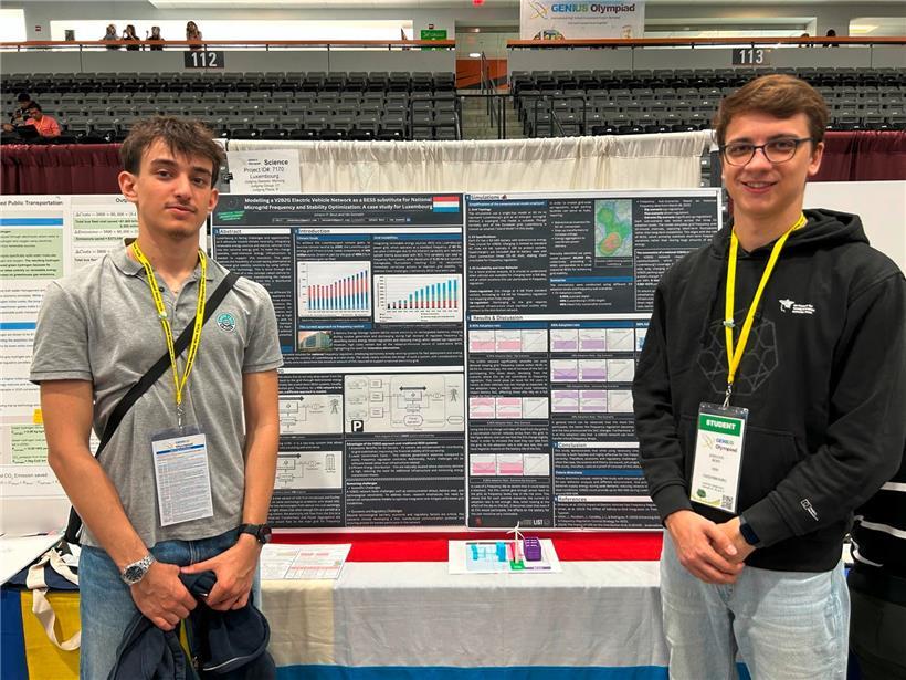 Luxemburger Schüler gewinnen Silbermedaille in den USA 