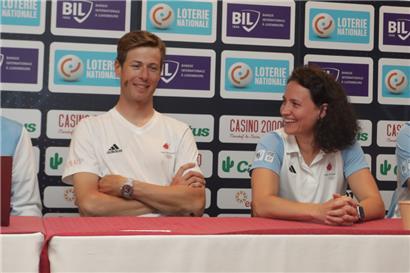 Magaly Meynadier und Alex Kirsch sind die Fahnenträger für Luxemburg