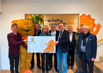 LÖV überreicht Scheck über 3.000 Euro an „Fondatioun Kriibskrank Kanner“