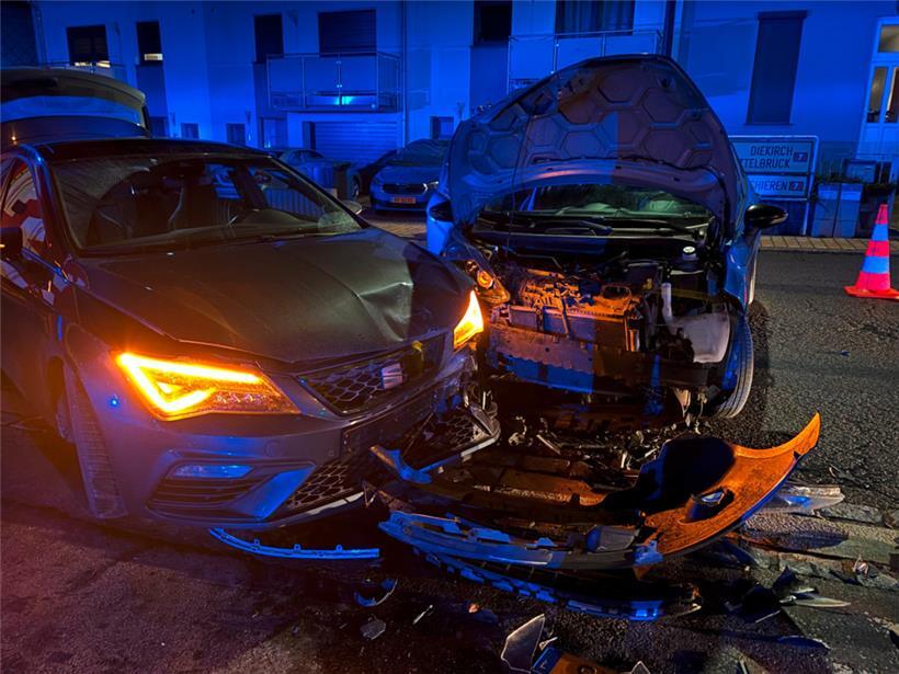 Unfall in Colmar-Berg: Zwei Autos stoßen zusammen, zwei Menschen verletzt 