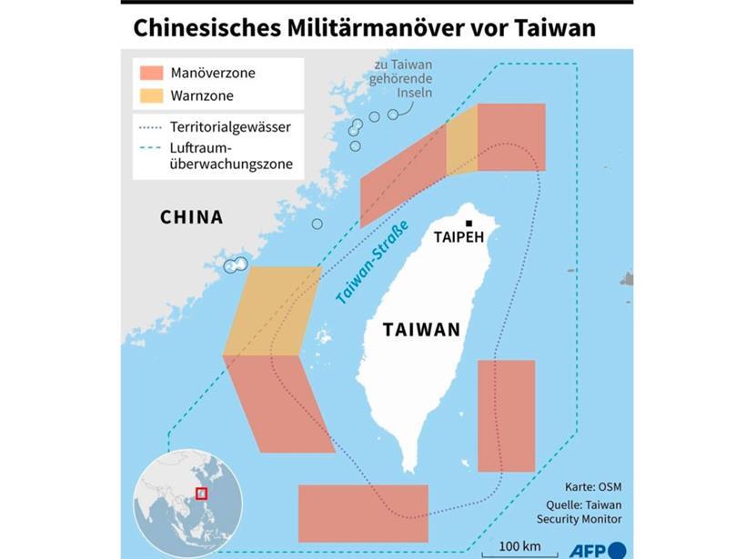 China startet Großmanöver vor Taiwan 
