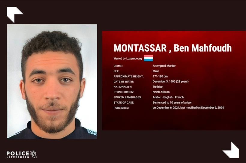 Verurteilt wegen versuchten Mordes: Luxemburg fahndet europaweit nach Gewalttäter 
