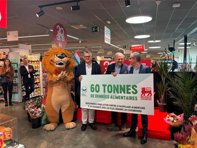 Supermarktkette und Lebensmittelbank retten 60 Tonnen Nahrung 