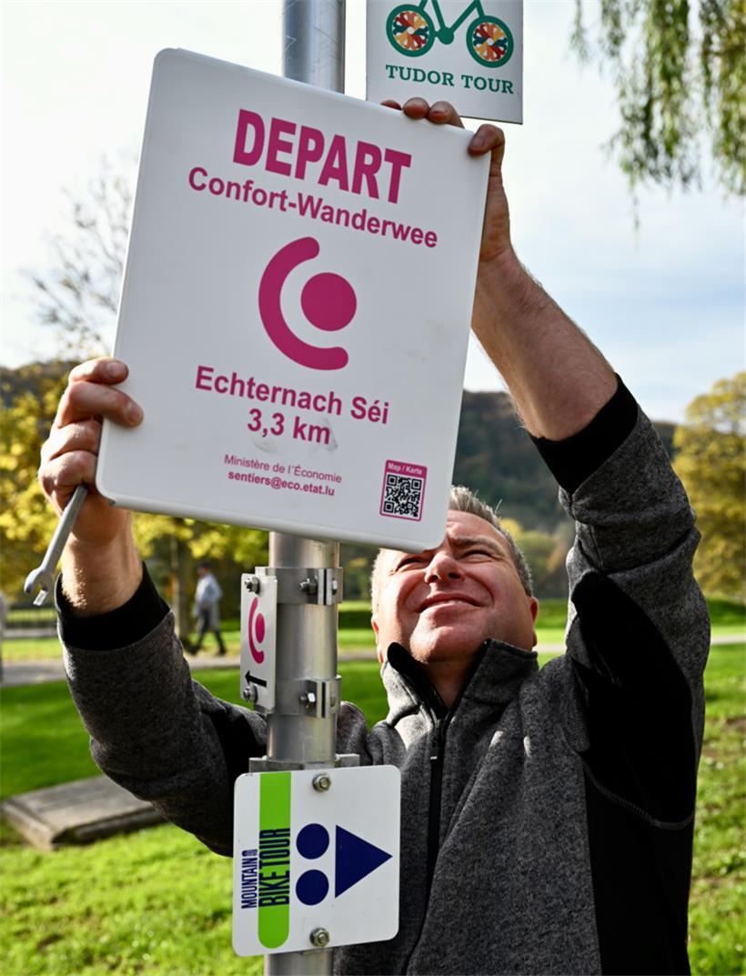 Inklusives Wandern: Dritter Komfortwanderweg in Luxemburg eingeweiht 