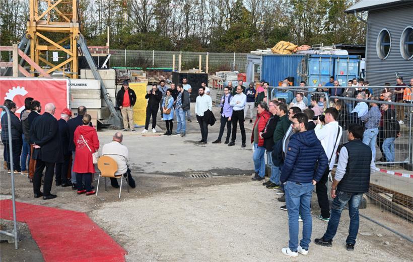 Grundsteinlegung für die neuen Gemeindeateliers 