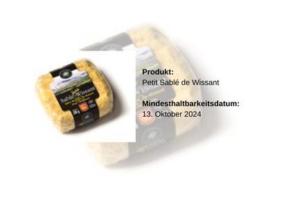 Delhaize ruft „Petit Sablé de Wissant“ der Marke Frères Bernard zurück