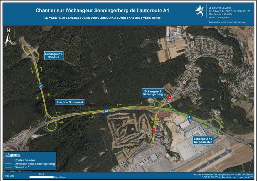 Straßenbauverwaltung meldet Sperrungen an Anschlussstelle Senningerberg ab Freitag 