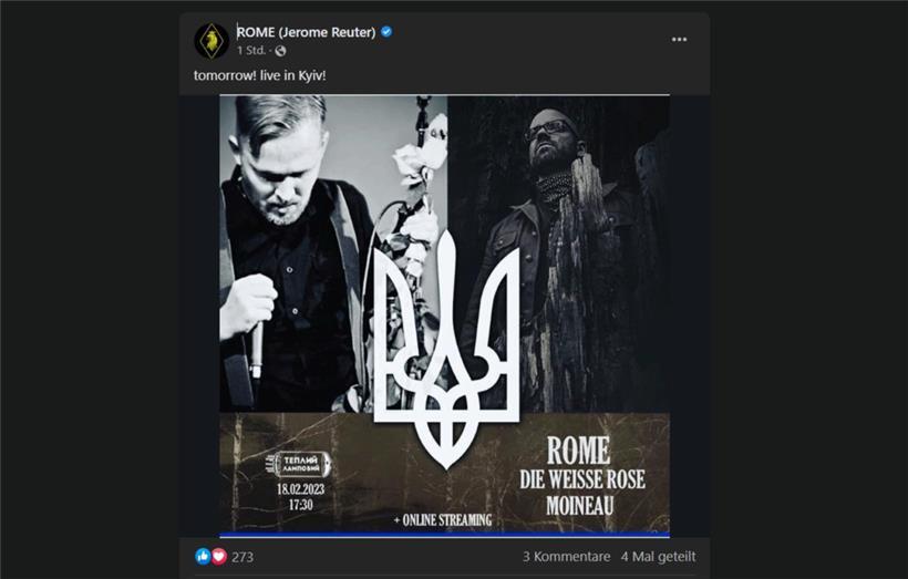 Rome: Luxemburger Musiker Jérôme Reuter spielt am Samstag live in Kiew 