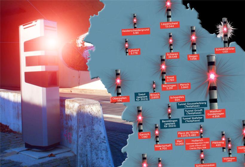 Beim Rasen erwischt: So oft hat es 2022 in Luxemburg am Straßenrand geblitzt 
