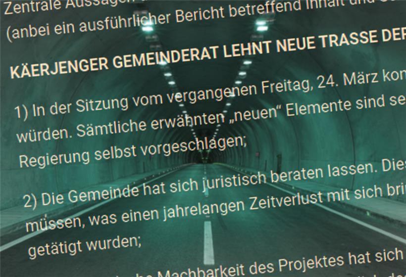 Gemeinderat lehnt Tunnel-Lösung ab – und erwartet Umsetzung der beschlossenen Pläne 