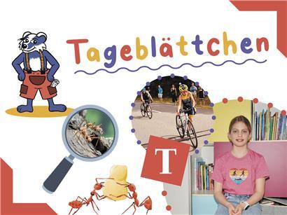 Die Sportskanone Lana und Ameisen, die Blätter schneiden