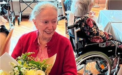 Liliane Hulsemann feiert ihren 100. Geburtstag