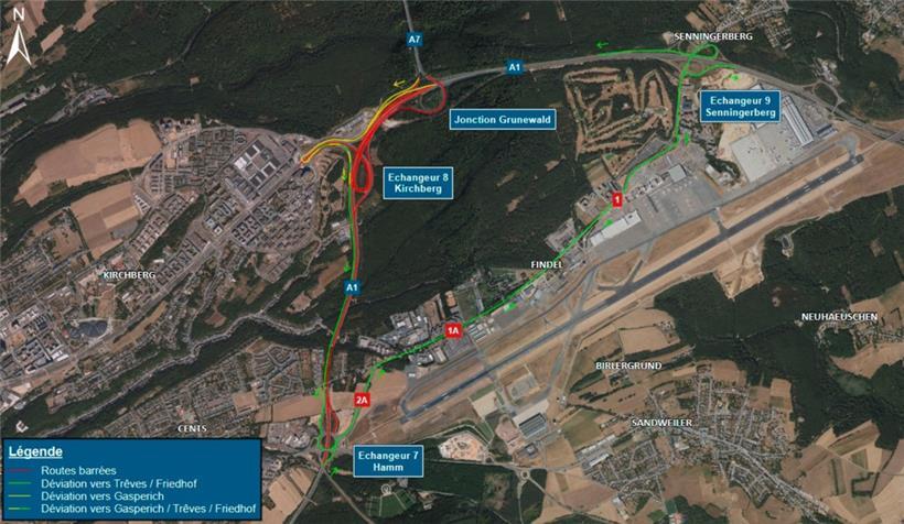Luxtram-Baustelle: Strecke zwischen Autobahnkreuz Hamm und Anschlussstelle Grünewald wird gesperrt 