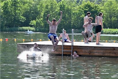 Die Badesaison am Echternacher See ist (endlich) eröffnet