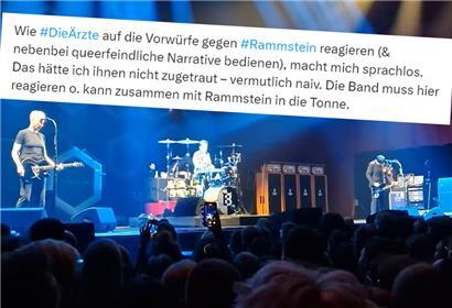 Nach Auftritt in Luxemburg: Ärzte kriegen viel Ärger für Rammstein-Witze