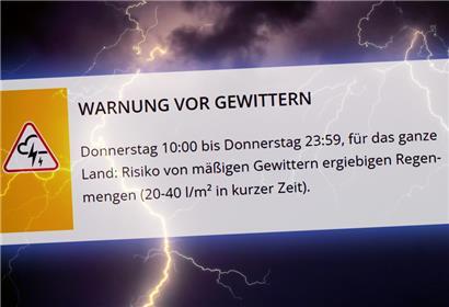 Vorsicht: Der Donnerstag macht seinem Namen heute alle Ehre