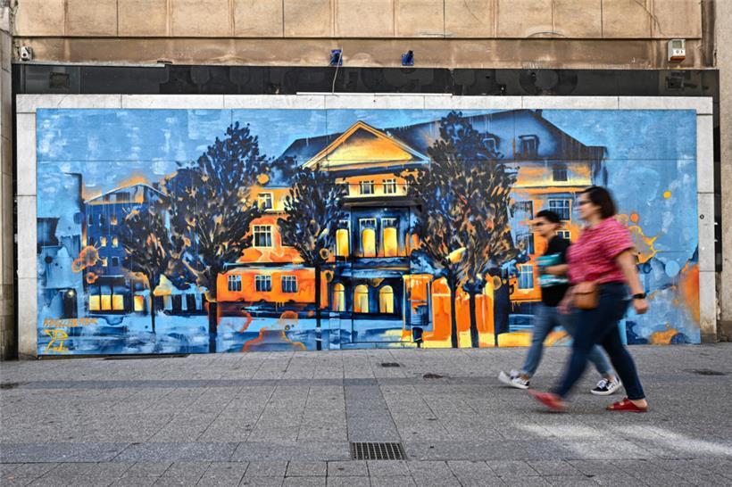Neues Graffiti von Raphael Gindt ziert die Stadt Esch 