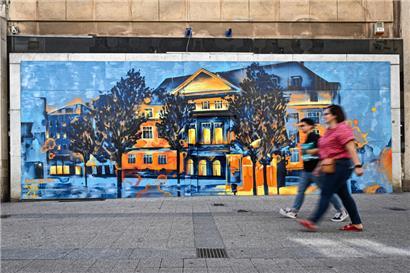 Neues Graffiti von Raphael Gindt ziert die Stadt Esch