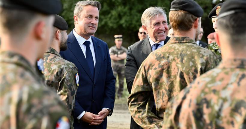 Bettel und Bausch besuchen den Stützpunkt der Multinational Battlegroup in Rumänien 