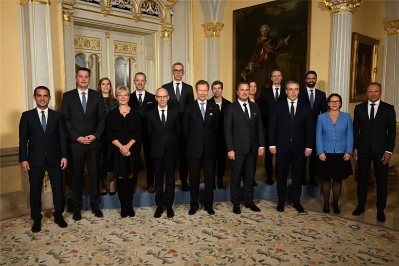 Großherzog Henri vereidigt Luc Friedens Regierungsmannschaft 