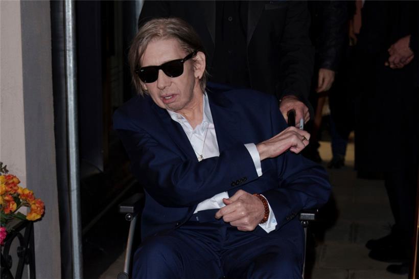 Shane MacGowan 2022 bei der Ankunft in der Ausstellung „Shane MacGowan, The Eternal Buzz & The Crock of Gold“ in London
