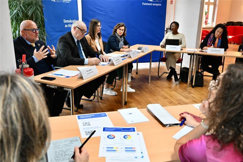 V.l.: Marc Angel (S&D), Charles Goerens (Renew), Martine Kemp (EVP), Tilly Metz (Grüne), Monica Semedo (Renew) und Isabel Wiseler-Lima (EVP) 
