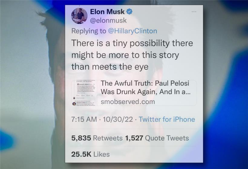 Kritiker sehen sich bestätigt: Elon Musk verbreitet Verschwörungstheorie auf Twitter 