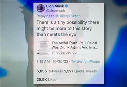 Kritiker sehen sich bestätigt: Elon Musk verbreitet Verschwörungstheorie auf Twitter