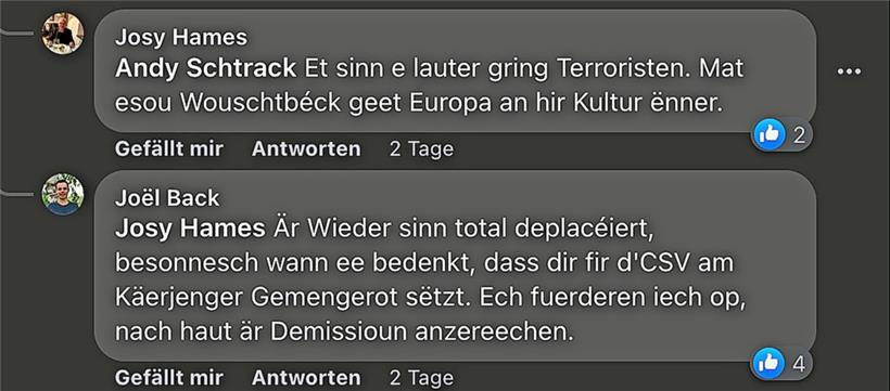 CSV-Gemeinderat Josy Hames deutet nach Online-Eskapade Parteiwechsel zur ADR an 