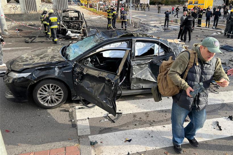 Schwere Raketenangriffe auf Zentrum der ukrainischen Hauptstadt Kiew 