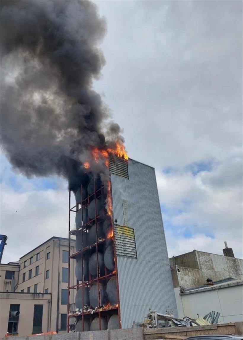 CGDIS bekämpft Großbrand in Diekircher Brauerei 