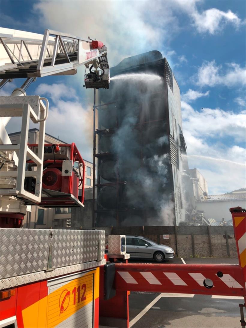 CGDIS bekämpft Großbrand in Diekircher Brauerei 