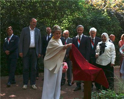 Eine Rose als Zeichen der Resilienz im Kampf gegen sexuelle Gewalt als Kriegswaffe