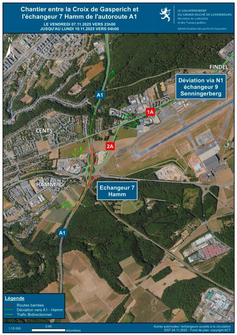 A1 wird am Wochenende stellenweise einspurig – Auch bestimmte Auf- und Abfahrten gesperrt 