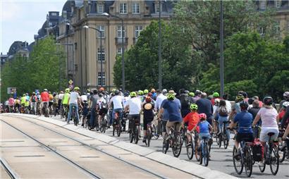 Mehr als 700 Menschen demonstrieren in Luxemburg-Stadt für bessere Radinfrastruktur