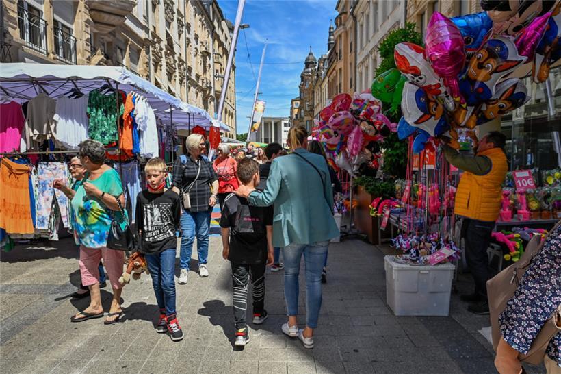 Escher Braderie bei Kaiserwetter 