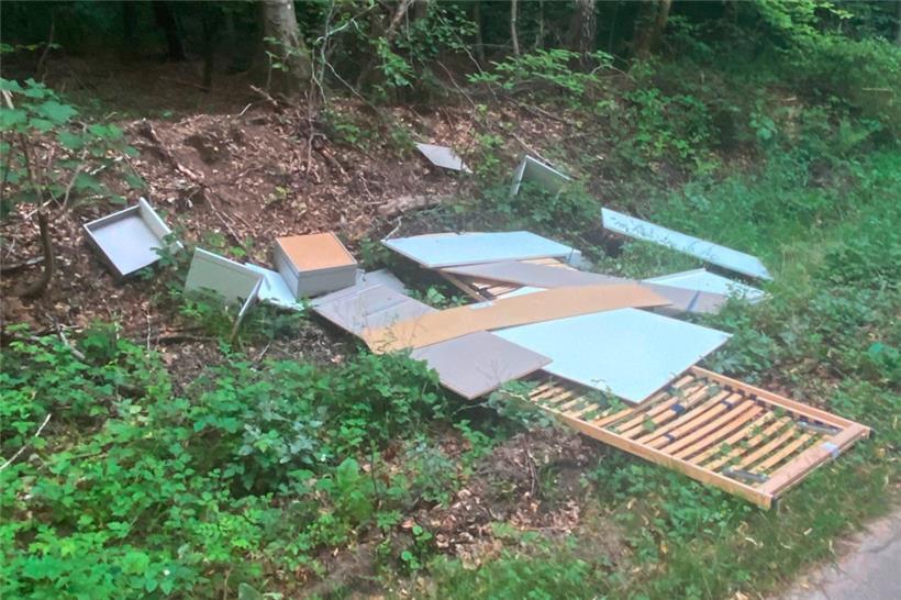 Natur als Müllhalde: Unbekannte entsorgen Sperrmüll illegal bei Diekirch 