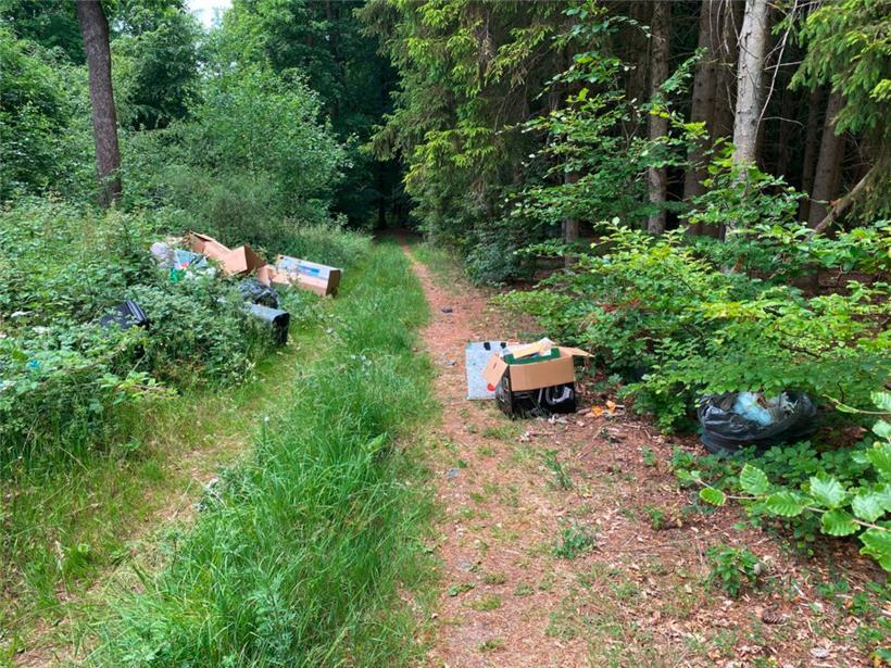 Waldweg als Müllhalde – Polizei schnappt Tatverdächtigen nach einmonatigen Ermittlungen 