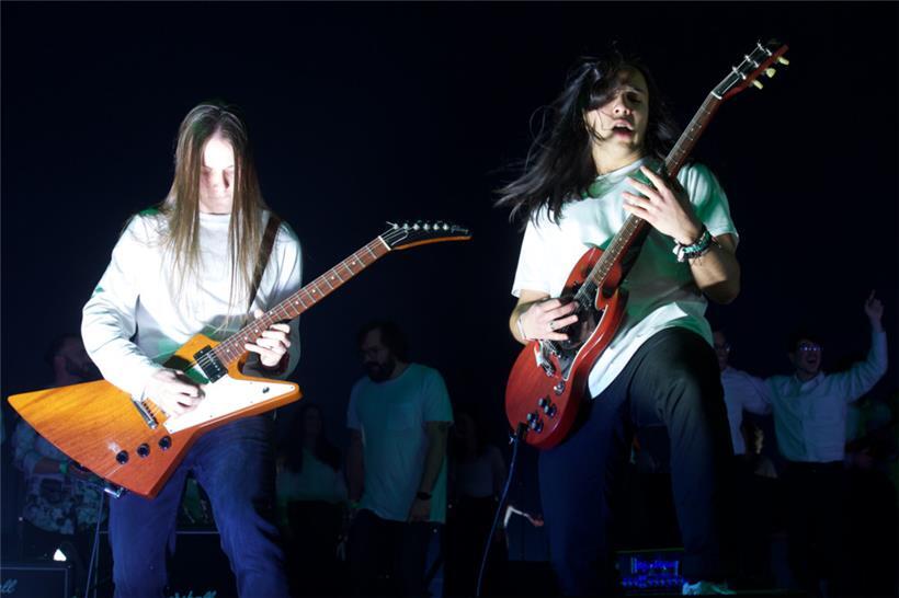 Farbenfrohes Lichtspiel bei Nacht: der Auftakt des Kulturjahres in Bildern 