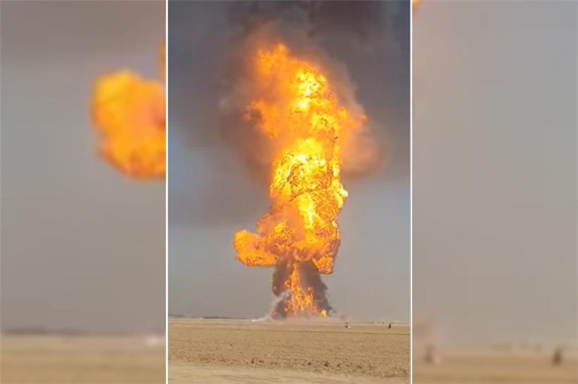 Flammeninferno: Hunderte Gastankwagen explodieren an afghanischer Grenze 