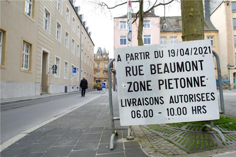 Rue Beaumont und ein Teil der rue des Capucins sind jetzt Fußgängerzone 