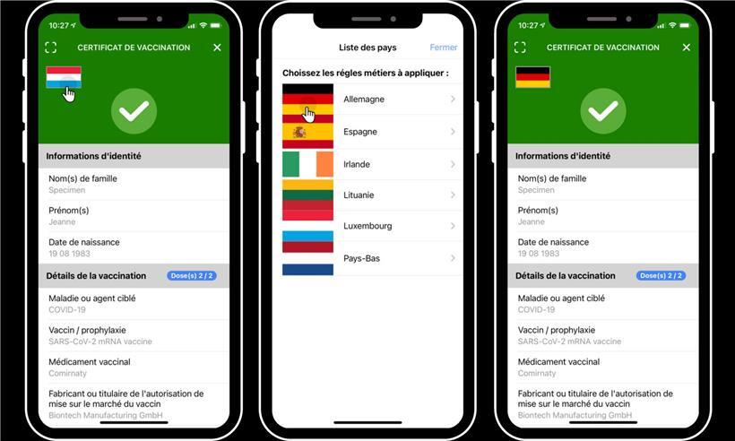 „CovidCheck“-User können jetzt auch prüfen, ob ihre Zertifikate im Ausland gültig sind 