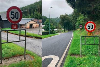 Täter stehlen Straßenschilder in der Gemeinde Clerf