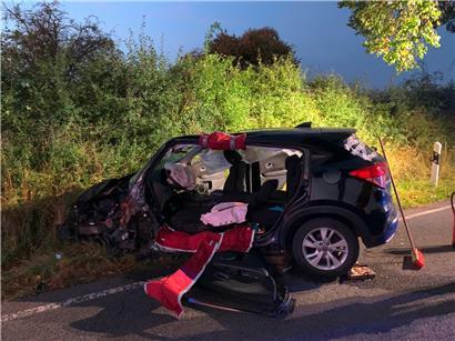 Fahrer bei Unfall zwischen Cruchten und Schrondweiler schwer verletzt