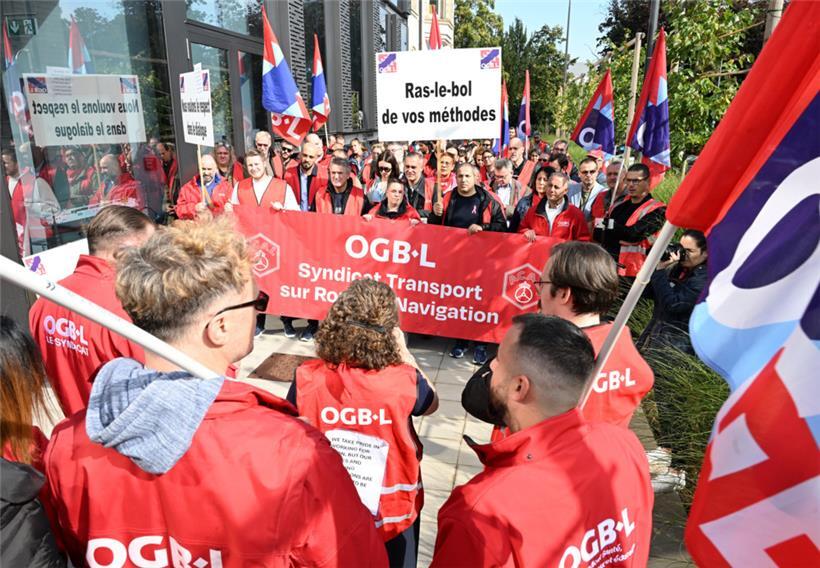 OGBL-Protestaktion vor CLdN: Unternehmen entlässt Personaldelegierten 