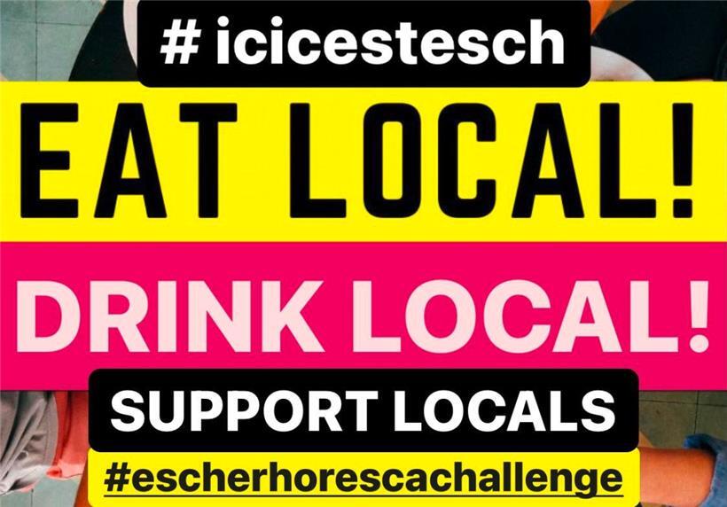 Lokal essen, lokal kaufen: Samuel Baum ruft #escherhorescachallenge ins Leben 