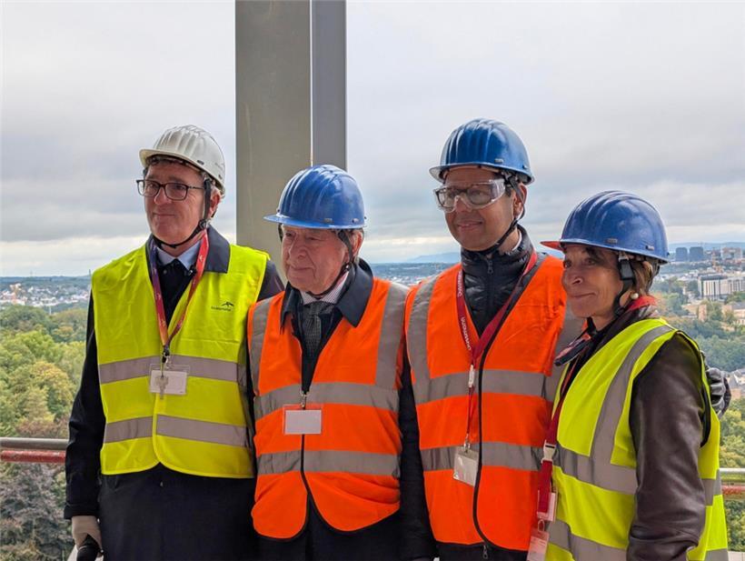 Pierre Engel, Jean-Michel Wilmotte, Vijay Goyal und Borina Andrieu, Geschäftsführer von Wilmotte & Associés
